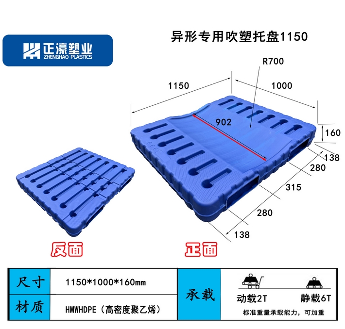 1150*1000*160柱形貨物1150×1000|中空吹塑|